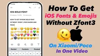 How To Have Iphone Emojis & Bold Fonts On Android 2023 | Without Zfont