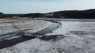 DJI mini 2.  Wet lands soaring