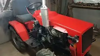 Окончательный вид самодельного "мини трактора"