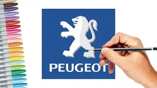 How to draw Peugeot logo || PEUGEOT CAR