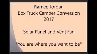 Solar Panel and Vent Fan