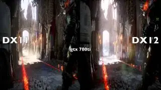 DX 11 vs DX 12 AMD NVIDIA U4 Demo Benchmark Comparison