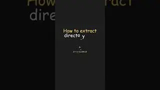 How to extract directory path from the specified file path? | Python made easy | At A Glance! 