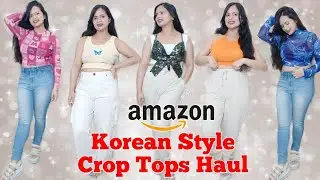 Korean Styles Crop Tops Haul At Affordable Rates From AMAZON #fashion #croptop #korean