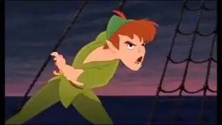 Peter Pan Throws His Daggar at Sunlight Glimmer