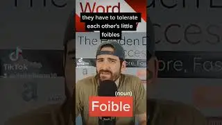 Today's word of the day is foible. #wordoftheday