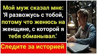 Муж сказал 'Я развожусь, потому что женюсь на женщине, с которой тебе изменял.