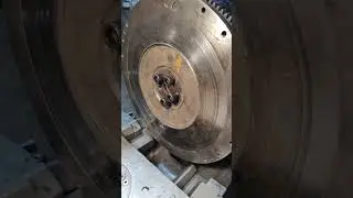 Проточка маховика.