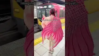 a little pink mermaid in Tokyo 🤭💖🧜🏼‍♀️🎀 