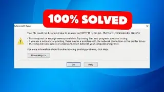 HOW TO FIX your file couldn't be printed due to an error There are several possible reason | HOBI IT
