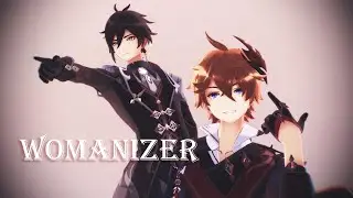 【MMD Genshin Impact】Womanizer【Childe/Zhongli】