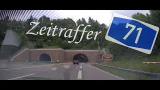 (Zeitraffer) Rennsteigtunnel - Fahrtrichtung Norden