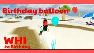 Wild Horse Islands 1st Birthday balloon | 