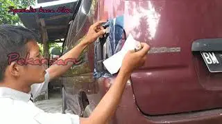 PEMASANGAN STIKER LAMPU BELAKANG ESPASS
