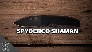 Best full sized EDC knife? | Spyderco Shaman DLC