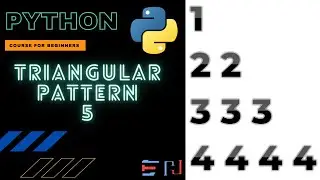 PYTHON | TRIANGULAR PATTERN PROGRAM 5