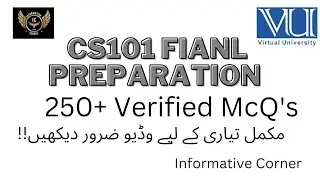 Cs101 FINAL TERM PREPARATION 2023 || Cs101 Final Preparation 2023 || Cs101 Final 2023 || CS101