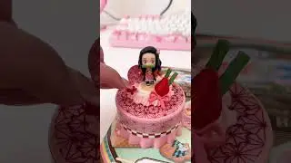Nezuko & Tanjiro Deco Cake ASMR! 