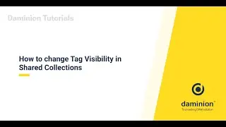 How to change Tag Visibility in Shared Collections