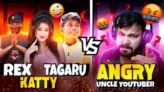 Angry Uncle Youtuber🤯Abused Rex, Tagaru & Katty || Most Funniest Match Ever