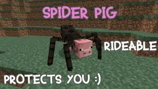 Mutant Spider Pig Mod/Addon Minecraft bedrock/pe (Rideable)*sneek peek*