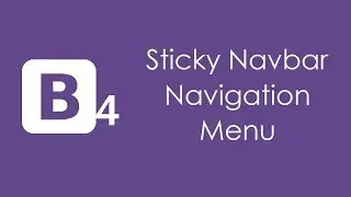 HTML5 Sticky Navigation Menu Using Bootstrap 4
