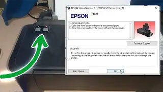 Fixed Epson L120 Blinking Power button and Ink Paper Indicator Error