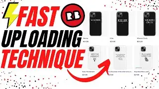 My secret To Uploading To Redbubble Faster