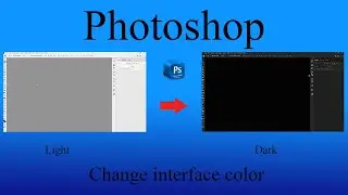 How to change interface color in photoshop /tutorial