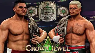 LUCHA de CAMPEONES: CODY RHODES vs GUNTHER - WWE Crown Jewel 2024