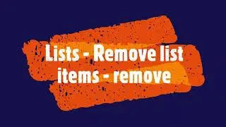 PYTHON - Lists - Remove list items - remove #PythonTips #viral #viralvideo #videos #pythonvideos