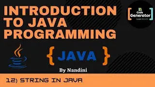 String In Java | String In Java Definition | Java Tutorial For Beginner|#12