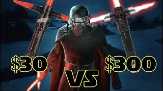Kylo Ren's Lightsaber $30 vs $300