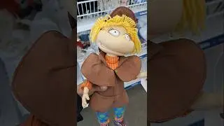 Vintage 1996 Rugrats Detective Angelica on Roller Skates Stuffed Plush plushy Doll #goldhunter137