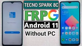 Tecno Spark 8c Frp bypass Android 11 without PC New trick 