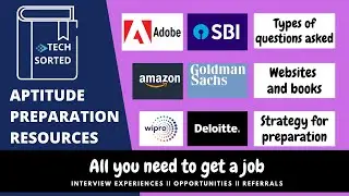 Aptitude preparation resources | Adobe | Goldman Sachs | Deloitte | Banking |CAT |Tech/Non-tech Jobs