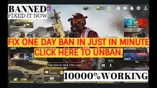 HOW TO FIX ONE DAY BAN I 10000000% WORKING | FULL TUTORIAL.