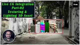 LIVE CG INTEGRATION | PART - 2 | TEXTURING AND LIGHTING 3D ASSET | VFX VIBE