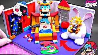 FNF Making FRIDAY NIGHT at FREDDY's Room | SUN VS MOON