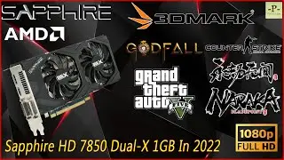 AMD Radeon Sapphire HD 7850 Dual-X 1GB Graphic Card Cleaning & Gameplay Test in 2022
