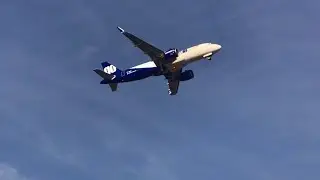 Go air airbus a320 smoothly takeoff at Ahmedabad airport