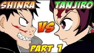 TANJIRO meets SHINRA ( animated-manga ) EPISODE 1