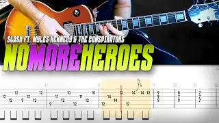No more heroes | Slash' ft. Myles Kennedy | guitar cover with solo + live tabs