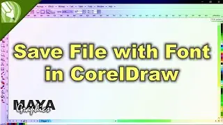 How to save the file with font in coreldraw | Collect for output in coreldraw | Coreldraw tutorial
