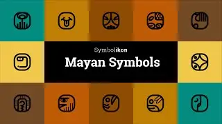 Mayan Symbols - Mayan Icons - Central America Symbols - Mayan Glyphs