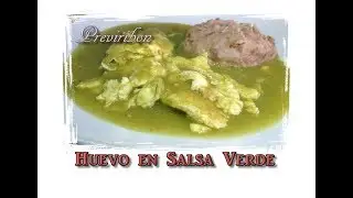 Huevo en Salsa Verde  fácil y rápido * video 191*