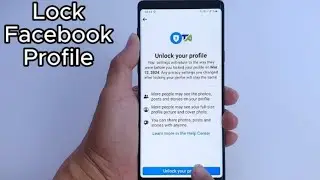 How Lock your Facebook Profile