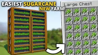 Minecraft BEST SugarCane Farm In 1.21+ - 3,000+ P/HR (Java & Bedrock)