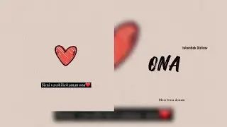 Islombek Xidirov - ONA (Official audio) 2023 #music #premyera