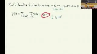Sam Hopkins - MIT - Sum of Squares Methods for Statistical Problems II